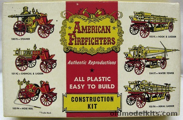 Marlin 1/48 Steamer - American Firefighters, 100 FS plastic model kit